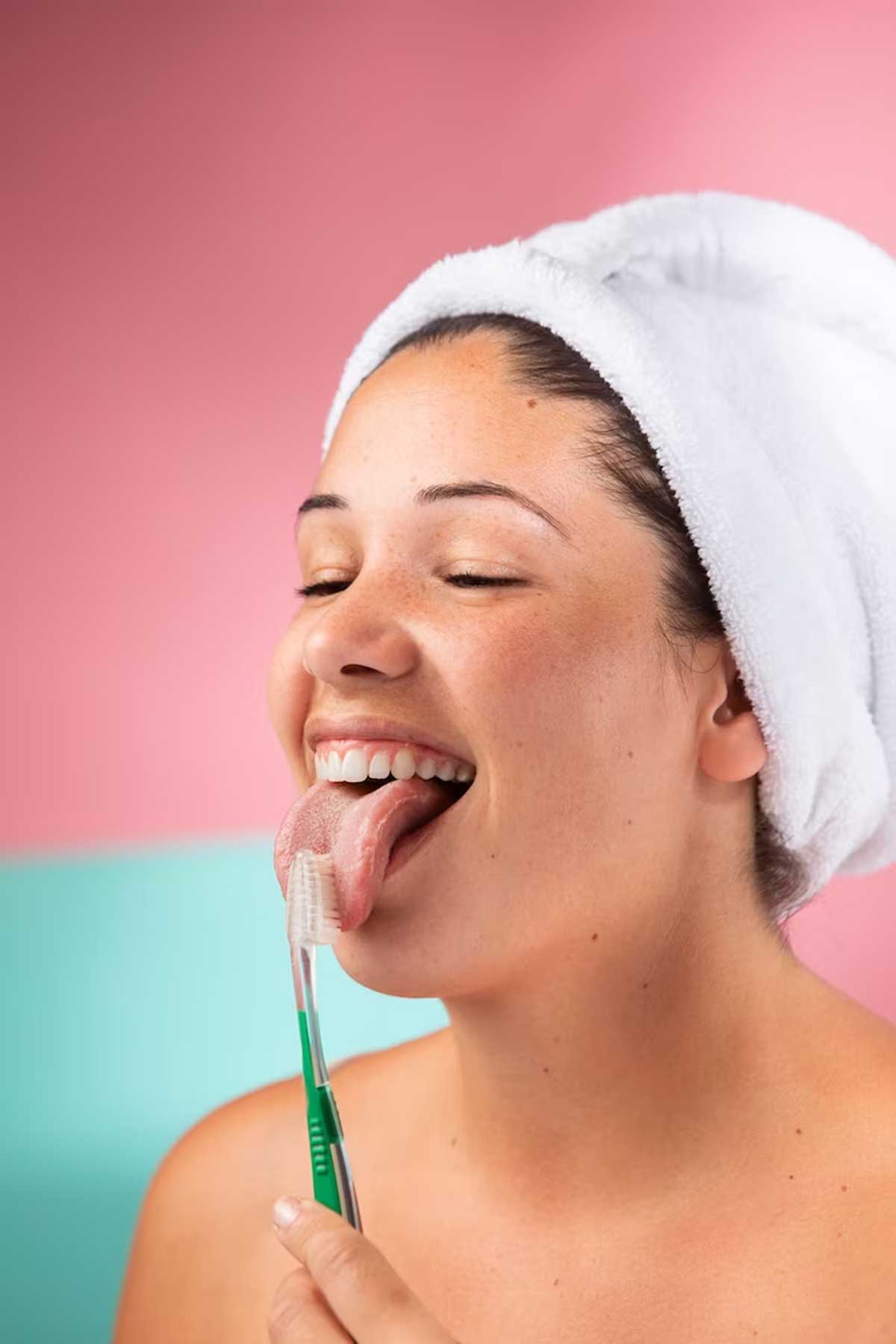 how to clean tounge