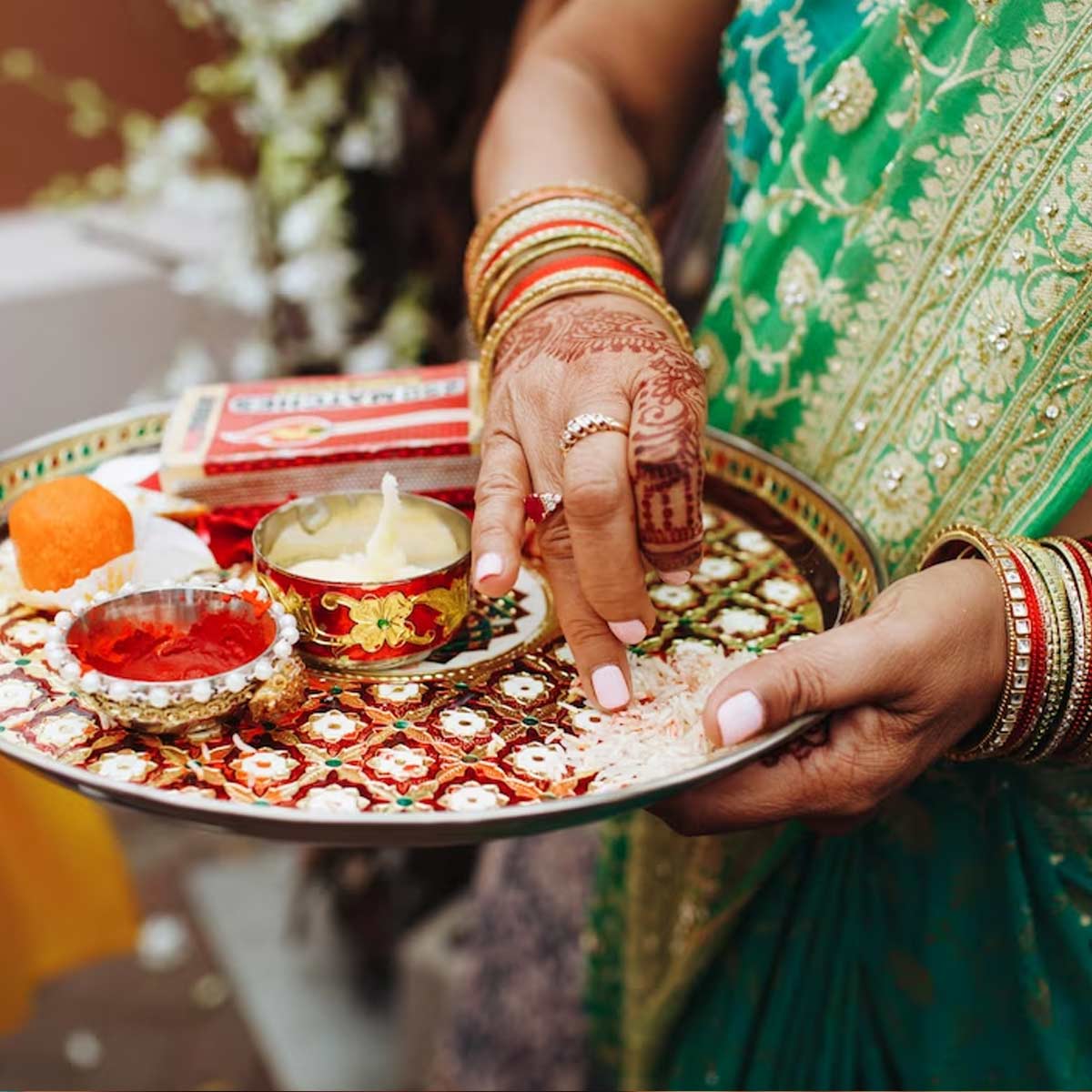 rakhi thali decoration