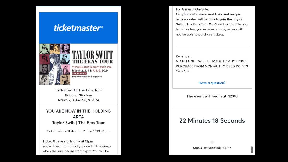 taylor swift holding area