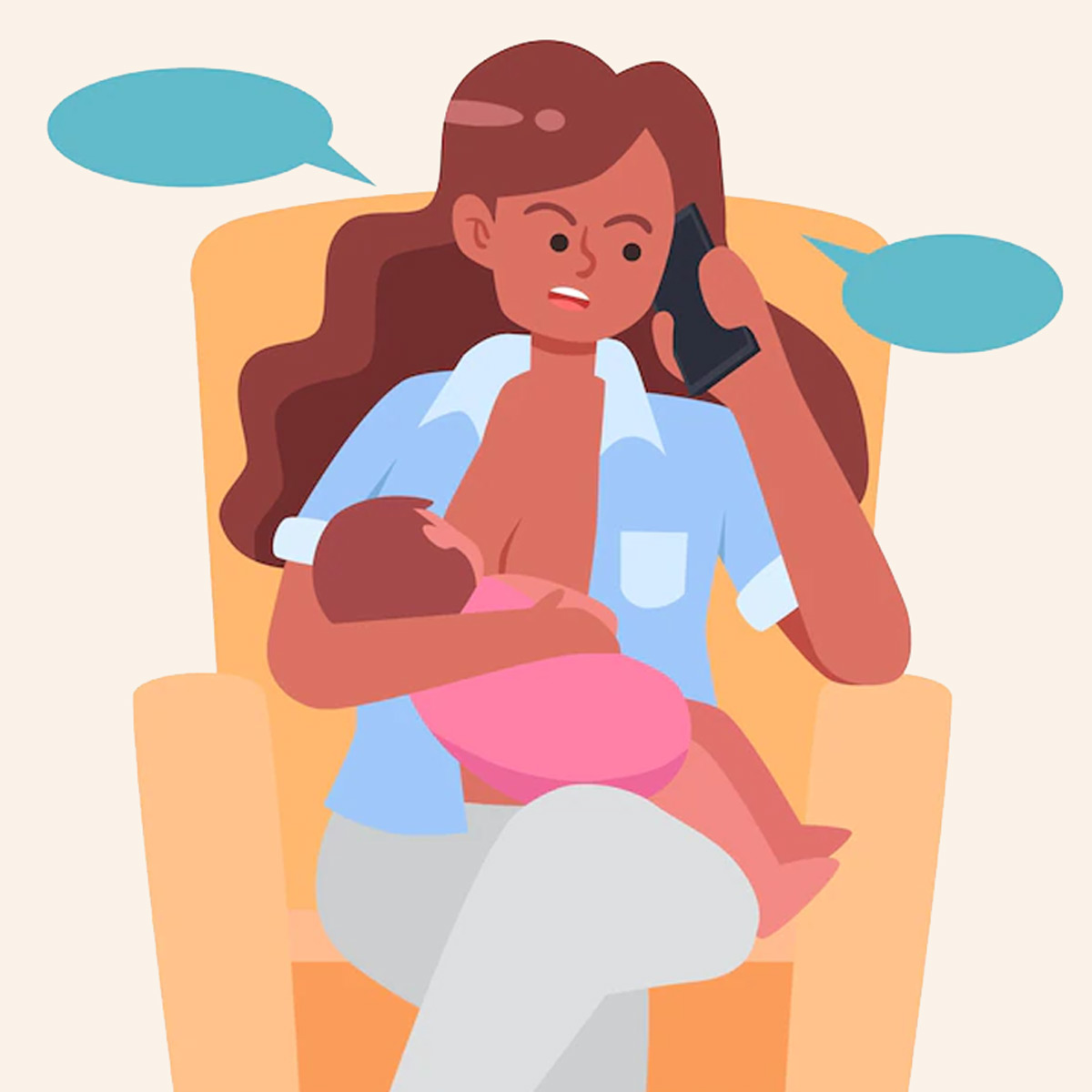 why do breastfeeding mothers feel stressed