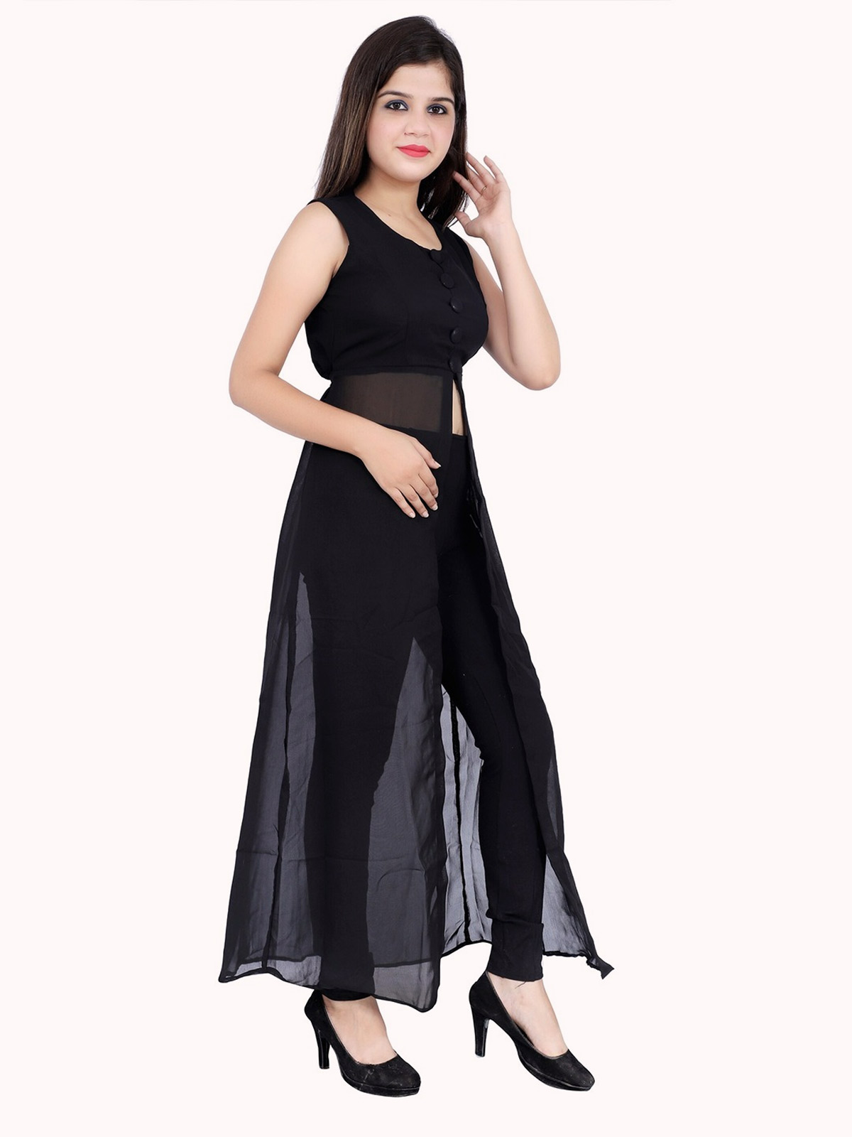 Plain slit kurti