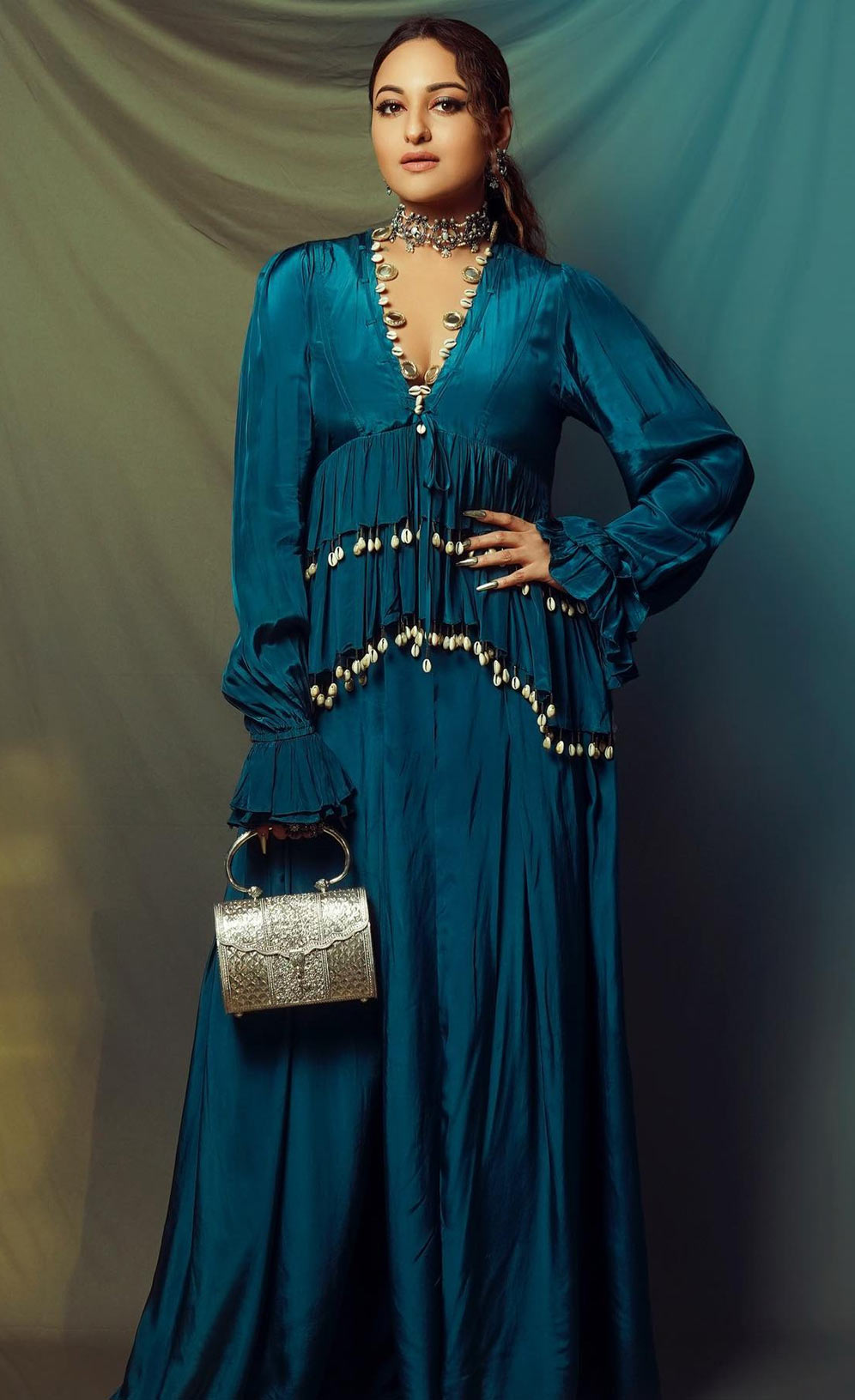 Ruffel top with plazzo