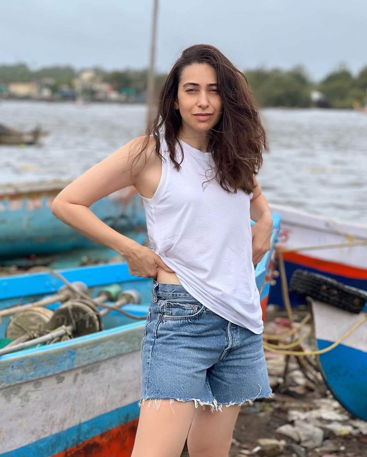 Shorts with crop top