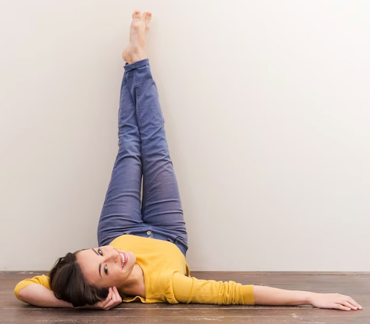 legs up the wall yoga for constipation