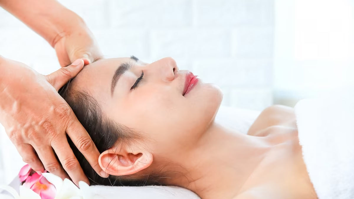 head massage benefits for pcod