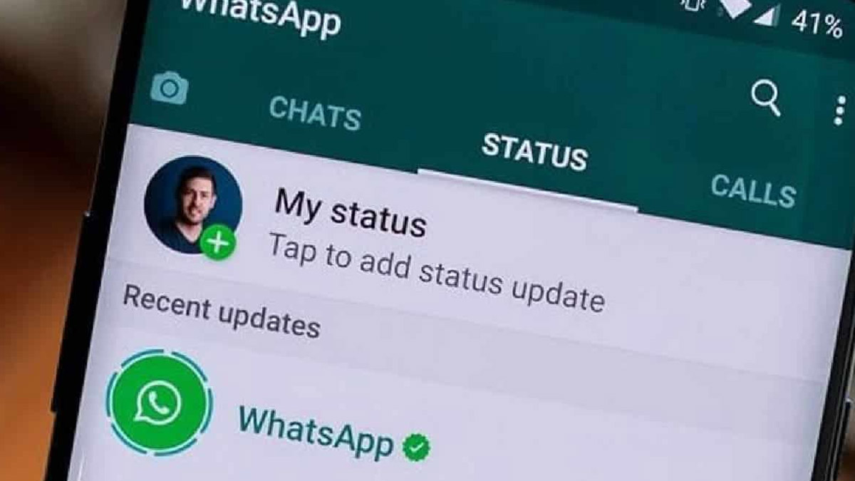 how to set whatsapp status voice note