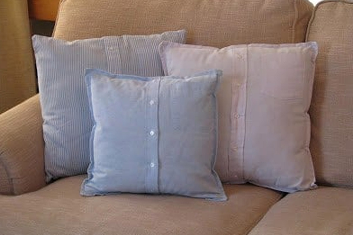 make cusion cover with old pillow cover
