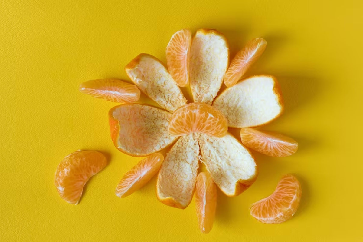 orange peel for black knee