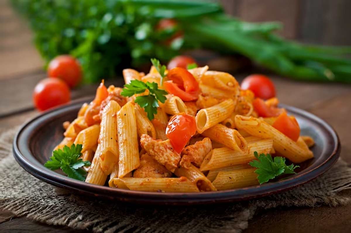 vegetable wheat pasta