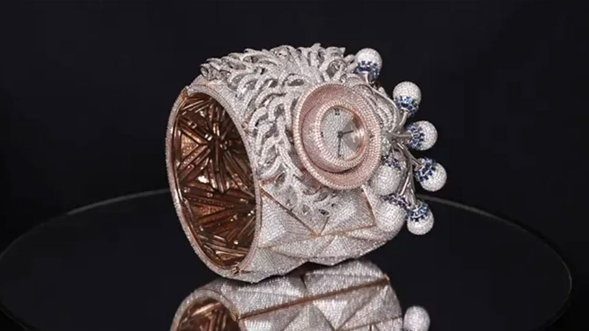 watch with  diamonds