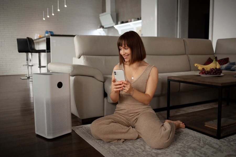 air purifier in home