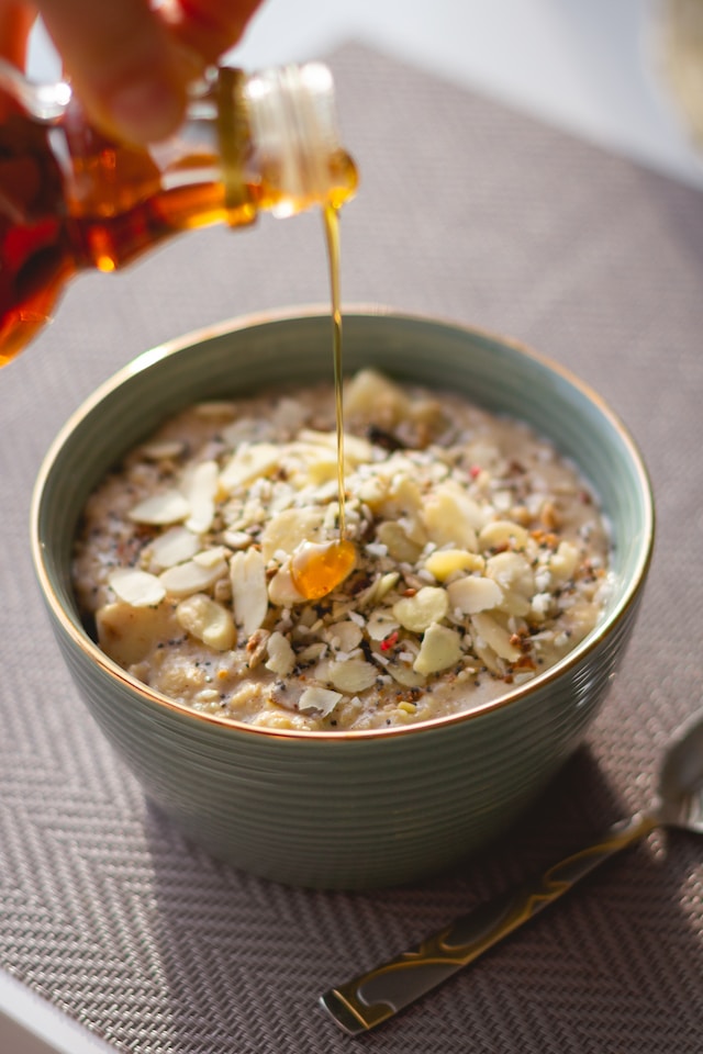 honey in oats