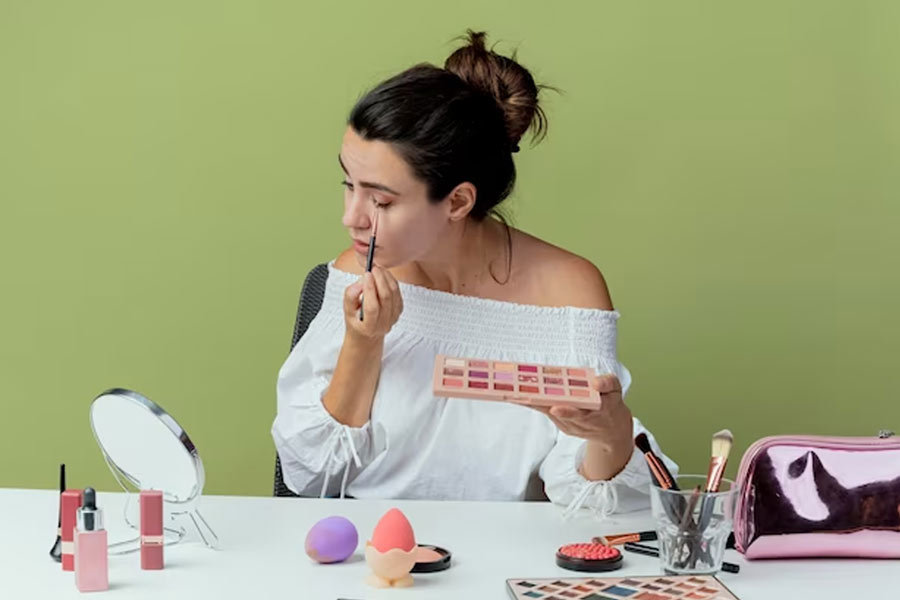 light makeup for job