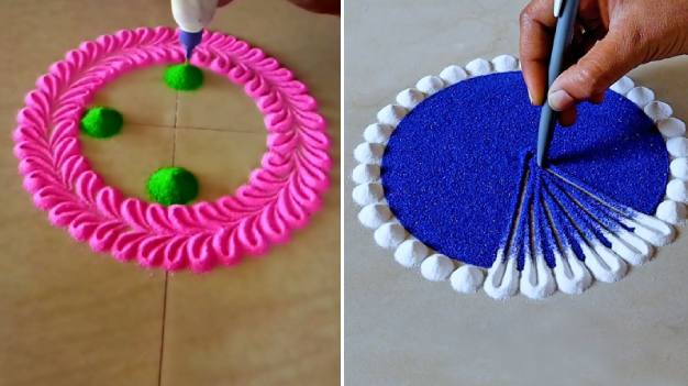 rangoli design for dev diwali  NEW