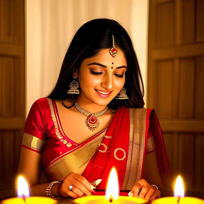 red colour is good for diwali