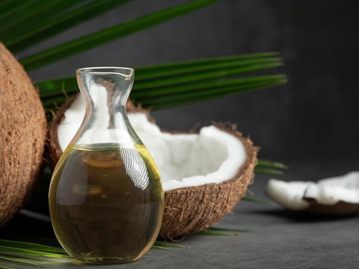 add coconut oil to diet for healthy hair