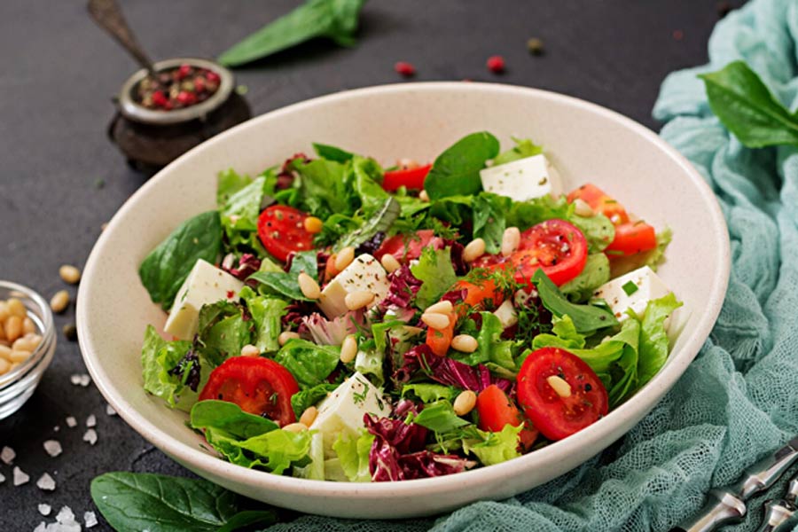 add sunflower seeds to salad