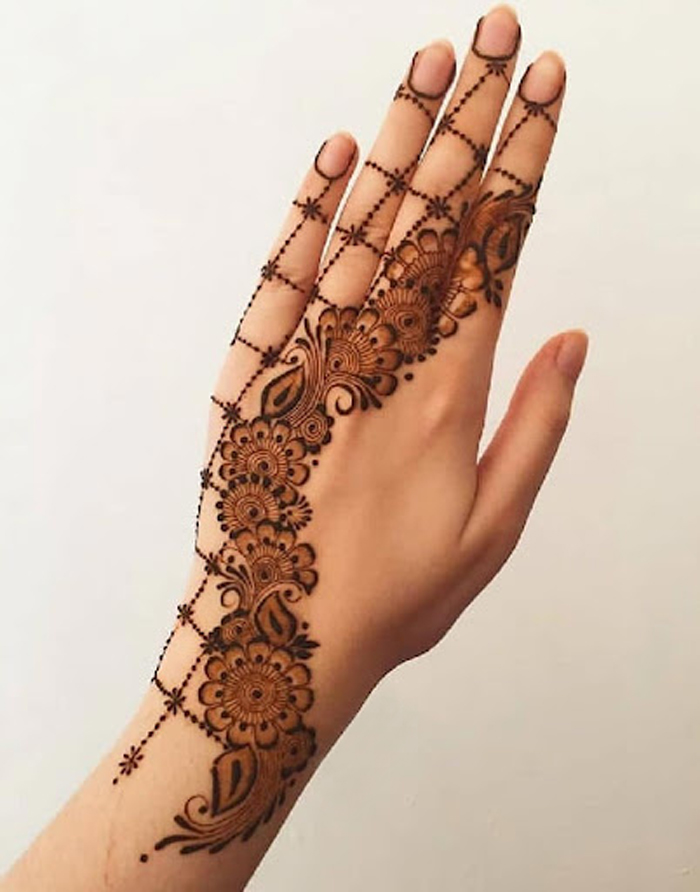 jaal and keri mehndi new designs