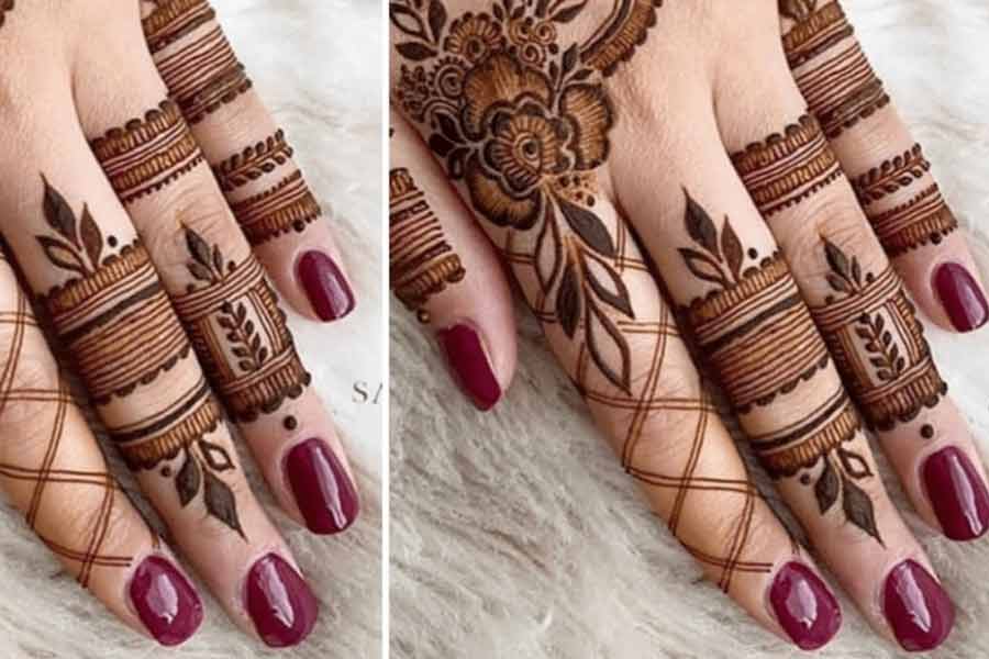 jaal mehndi for long fingers