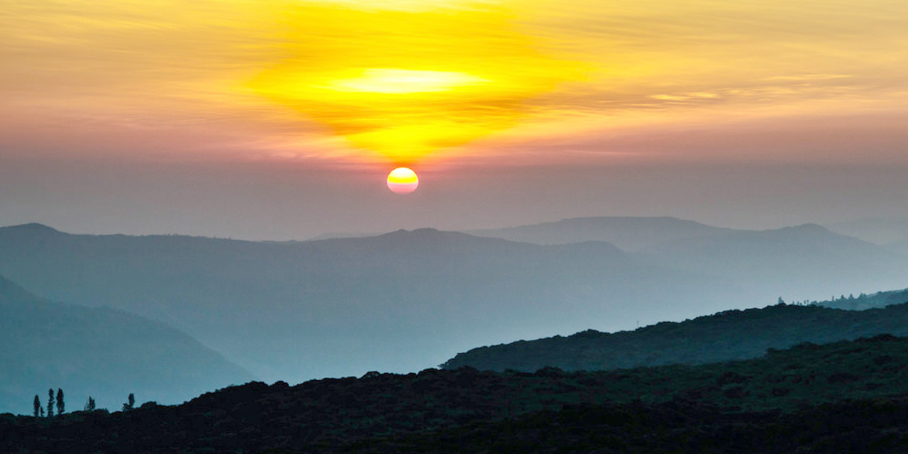 picturesque view of sunset and sunrise in maharashtra