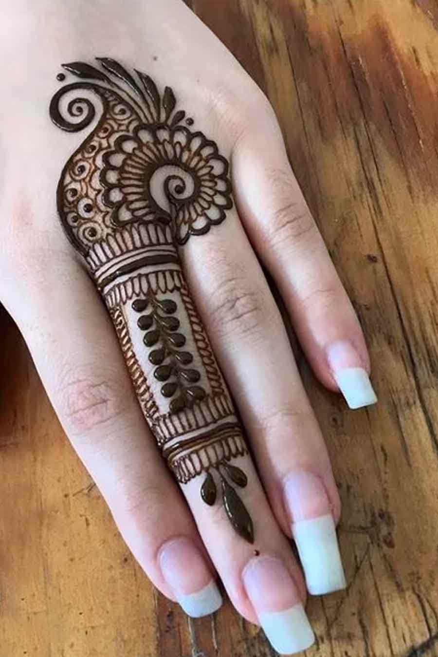 ring mehndi for finger