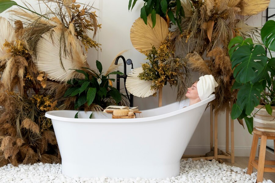 sustainable garden bathtub
