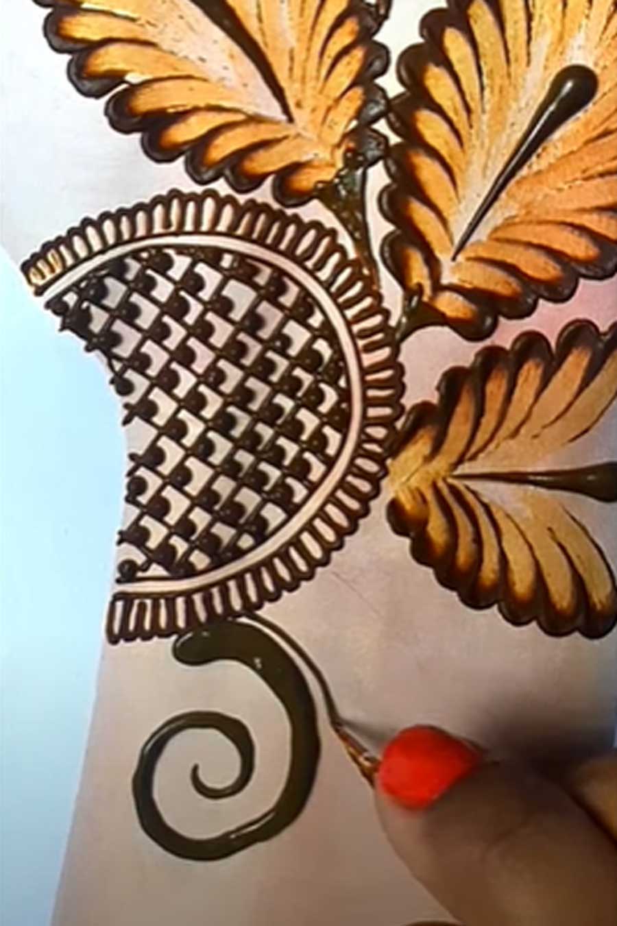 toothpick mehndi design