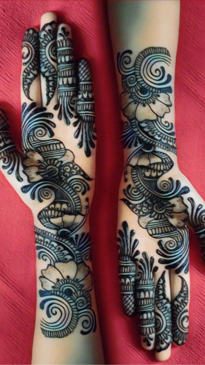 twinning arabic mehandi design