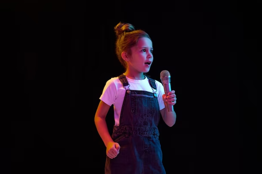 Children Confident for Stage Performance