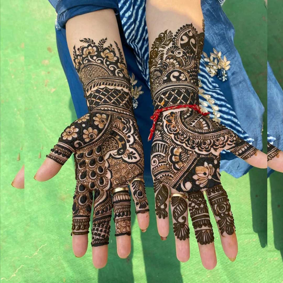 Peacock designs mehndie