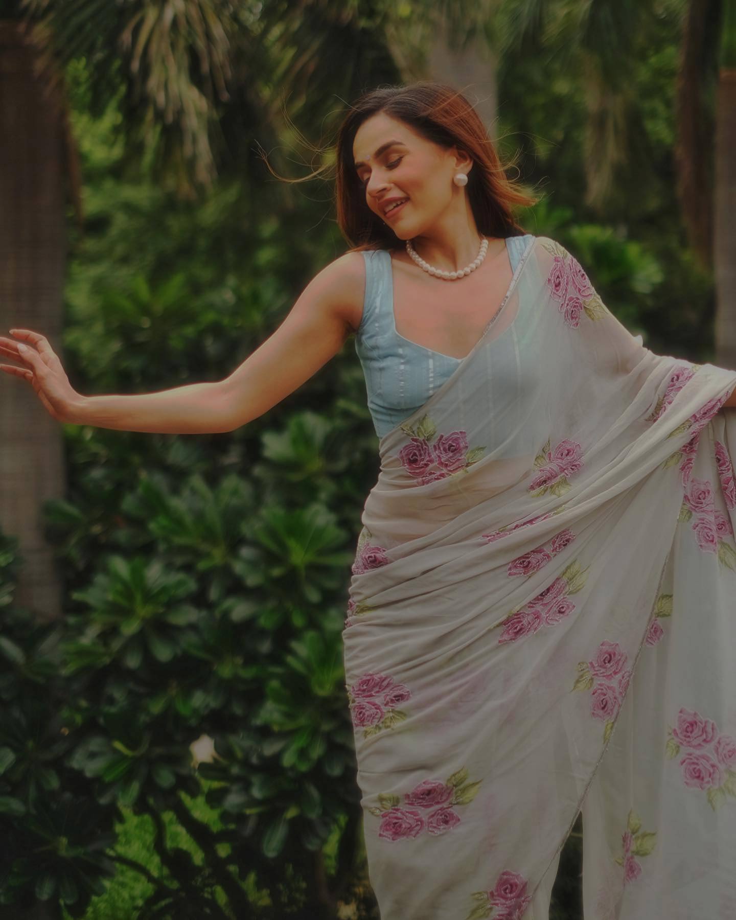 chiffon saree for diwali