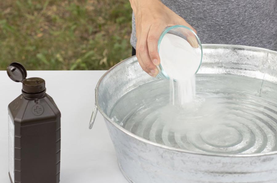 how to clean barbecue grill with baking soda in hindi