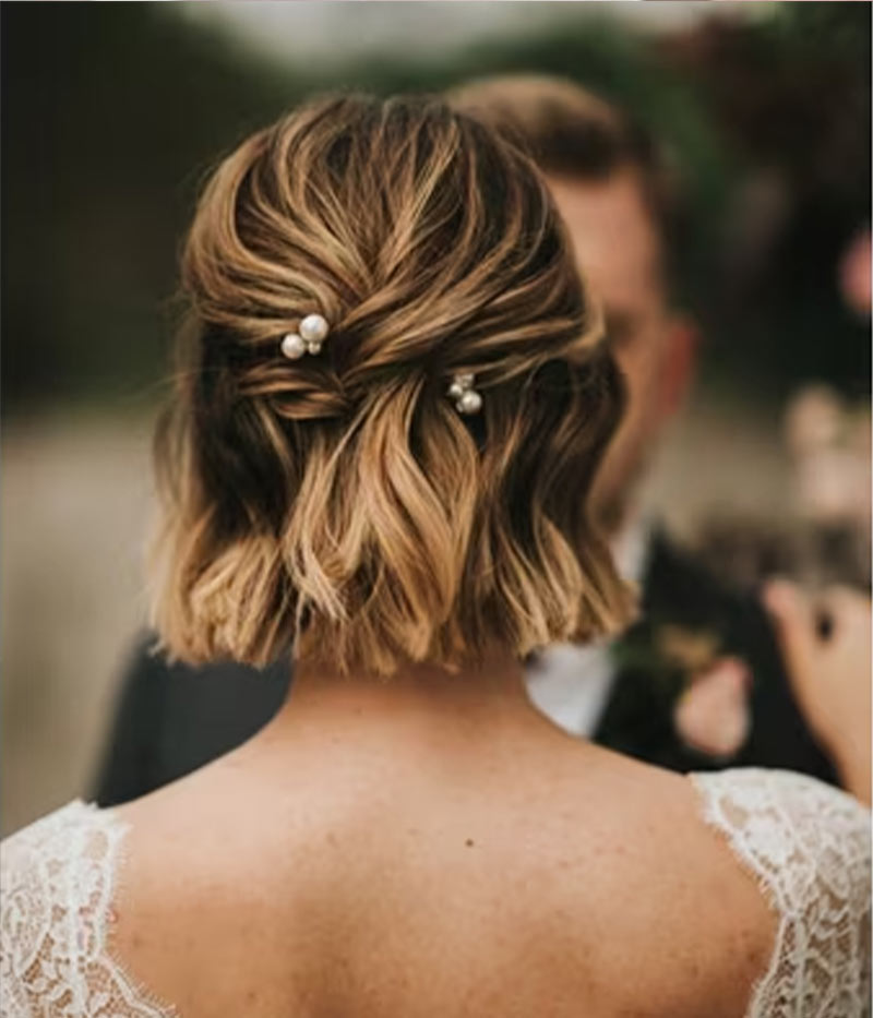 short curls for karwa chauth