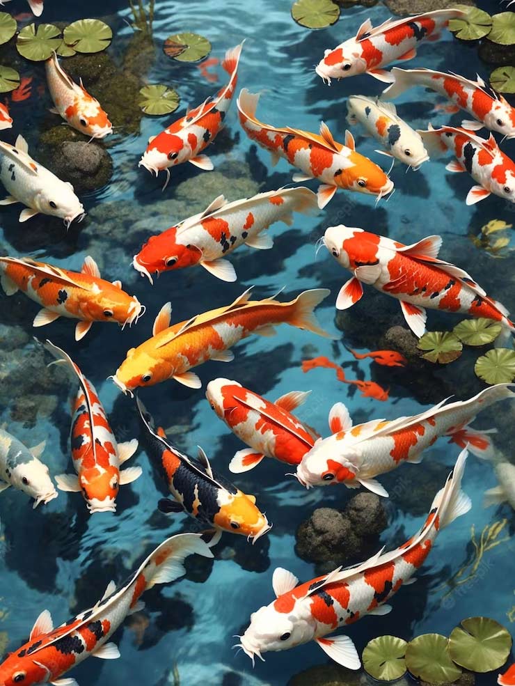 vastu tips for koi fish painting