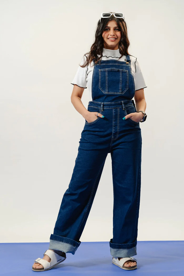 Denim dungaree