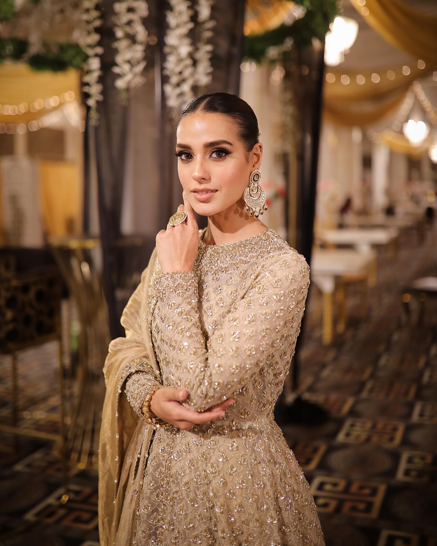 Iqra Aziz’s Floor length Anarkali Set