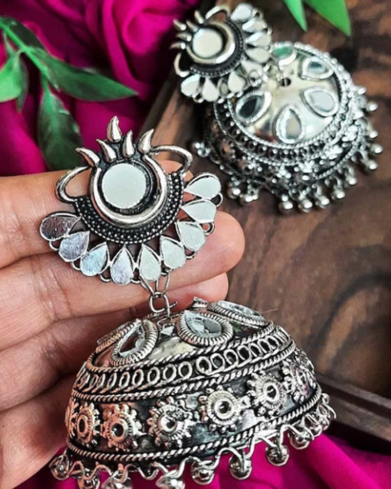 Mirror work jhumka
