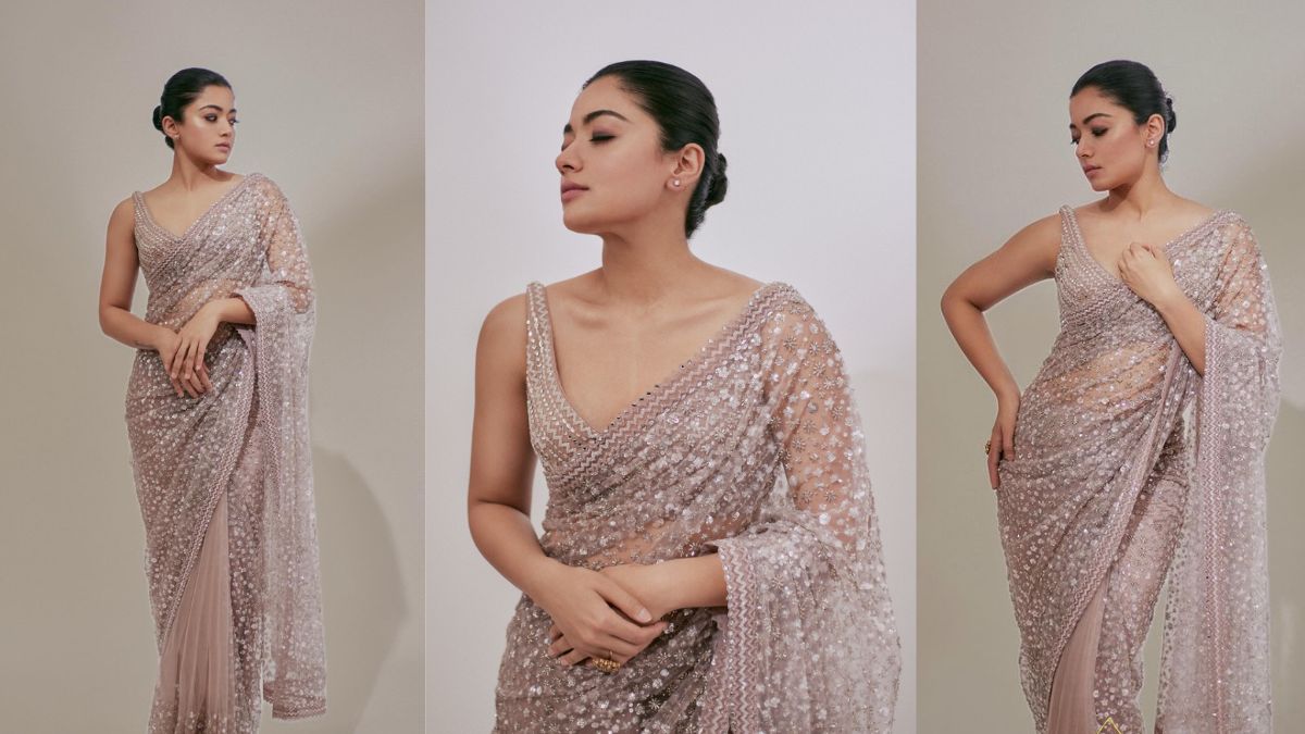 Rashmika Mandanna’s Mirrorwork Blouse