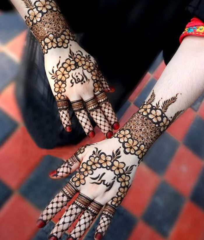 Tiny Flower Moroccan Mehndi Design