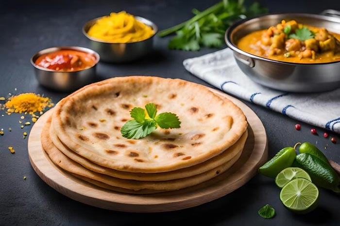aloo shimla mirch paratha recipe at home