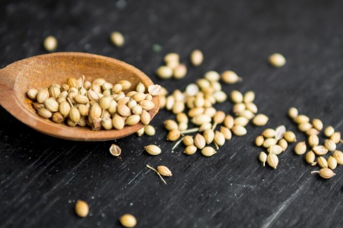 coriander seeds inside