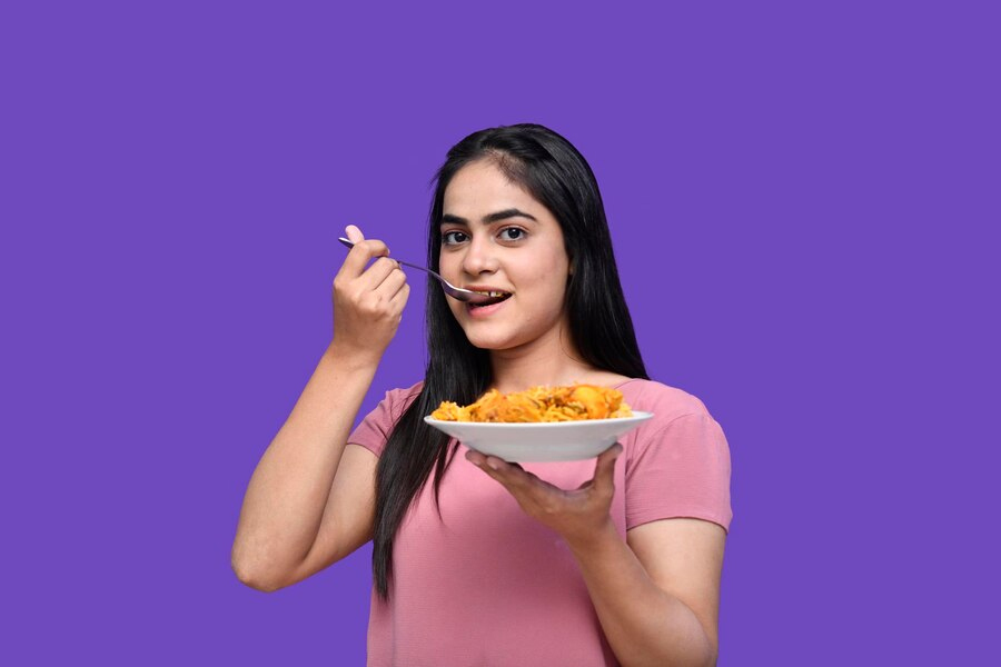 hair comes in your food