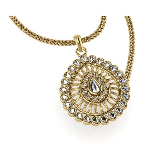 kundan pendant