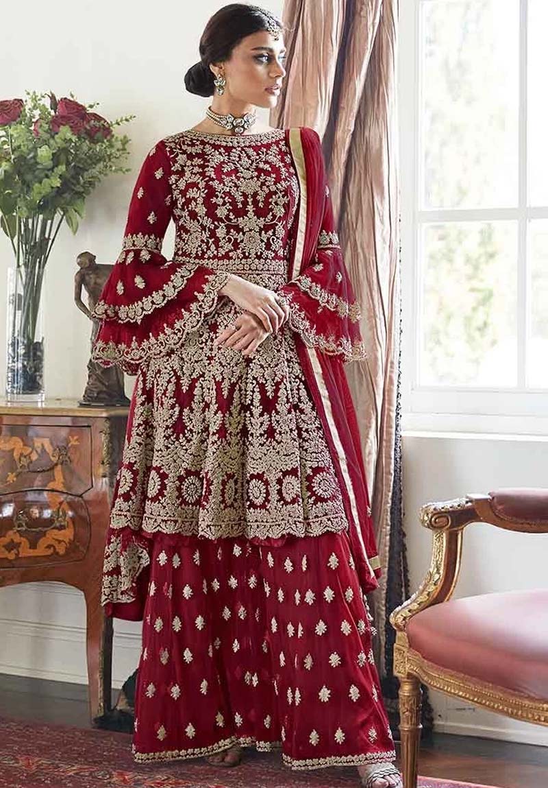 new latest sharara suit