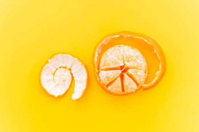 orange peel inside