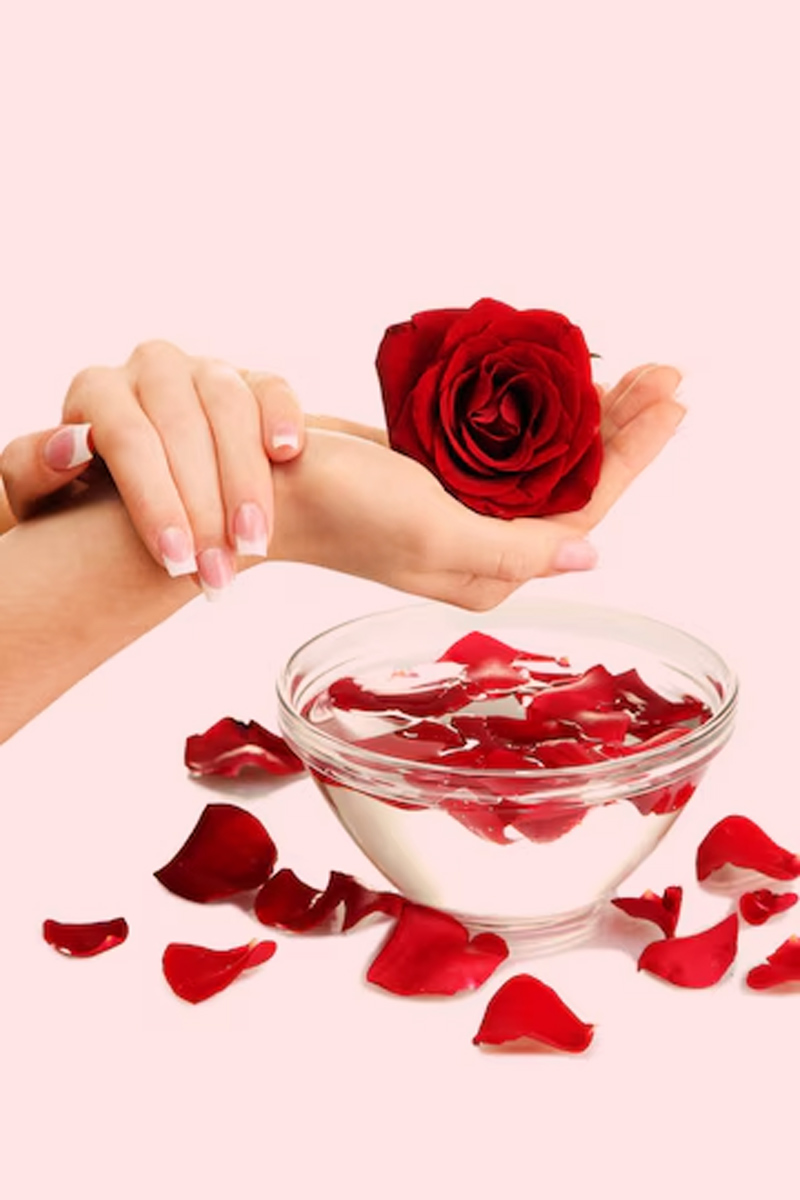 pedicure at home rose