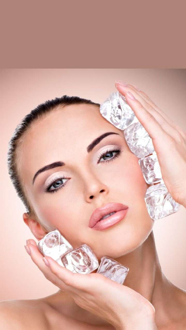 should i ice my face in the morning or night