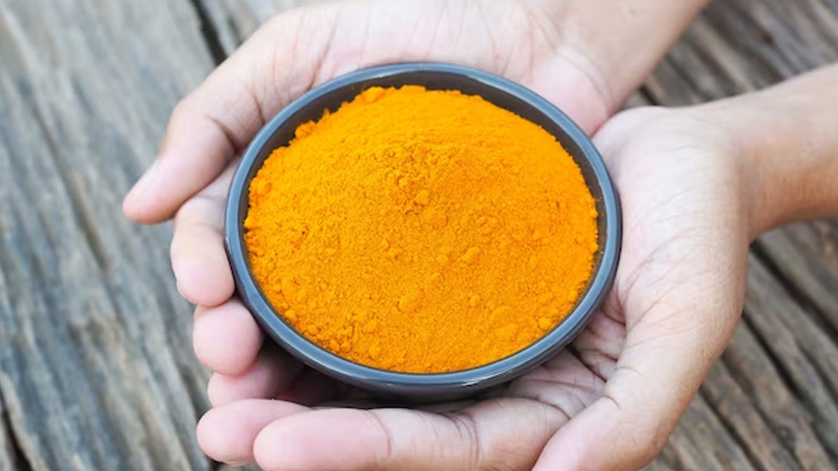 turmeric water in mogra plant