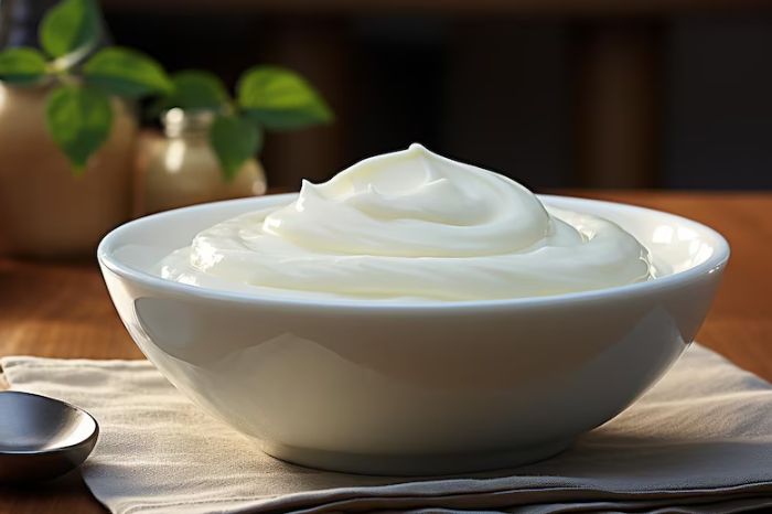 Avocado face mask inside