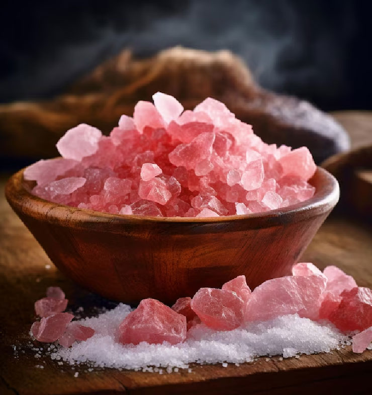 Benefits of keeping rock salt in gram flour,
